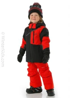 Spyder Toddler Boys Challenger Jacket -Winter Kids Clothing Store 2122 spyder toddlerboyschallengerjacket blackm2