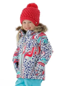 Spyder Toddler Girls Lola Jacket -Winter Kids Clothing Store 2122 spyder toddlergirlslolajacket marbledm