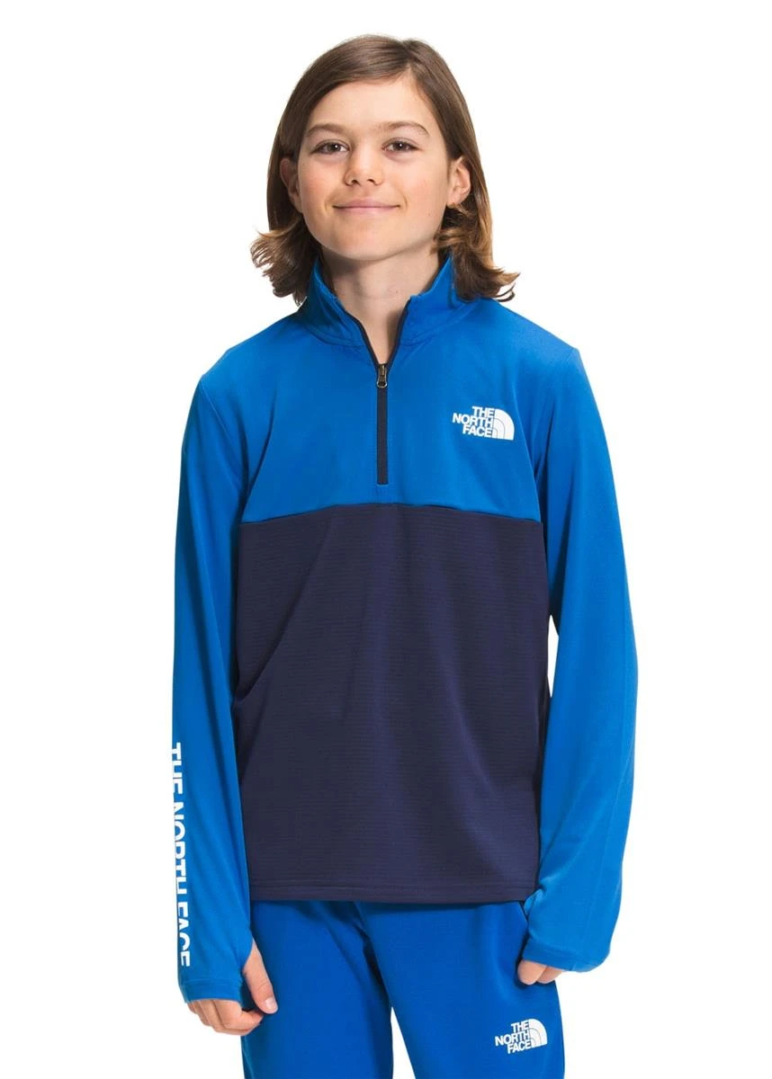 Boys Reactor Thermal 1/4 Zip The North Face Boys Reactor Thermal 1/4 Zip -Winter Kids Clothing Store 2122 tnf boysreactorthermalquarterzip heroblue
