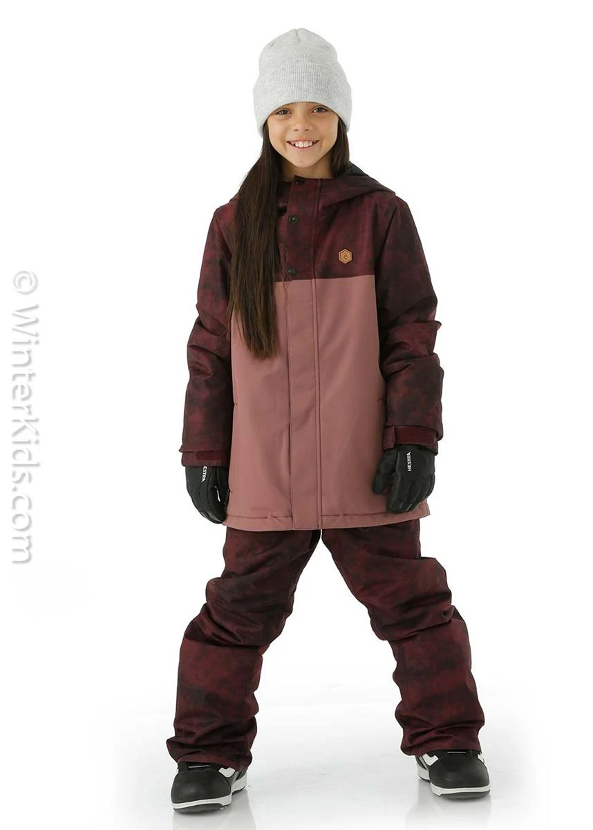 Girls Sass'n'Frass Insulated Jacket Volcom Girls Sass'n'Frass Insulated Jacket -Winter Kids Clothing Store 2122 volcom girlssassnfrassinsulatedjacket acidmerlotm2