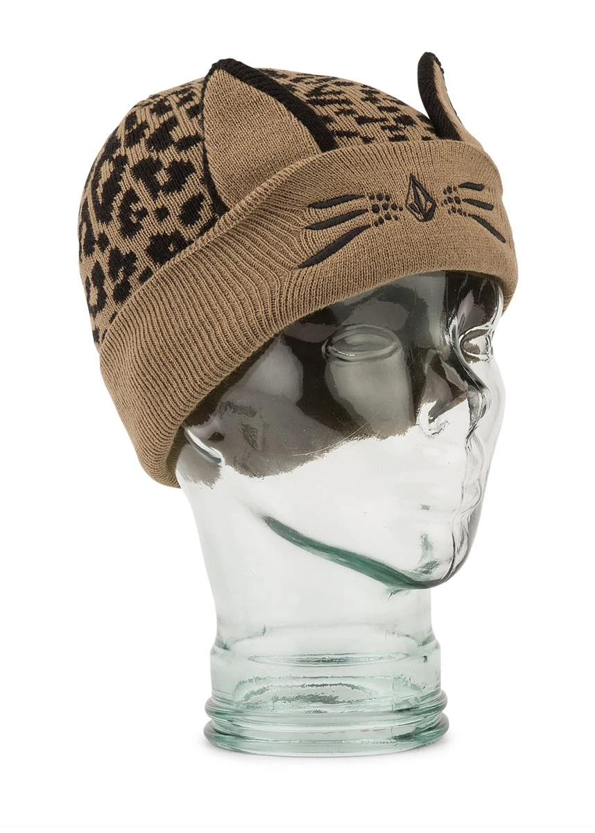 Girls Snow Creature Beanie Volcom Girls Snow Creature Beanie -Winter Kids Clothing Store 2122 volcom girlssnowcreaturebeanie coffee