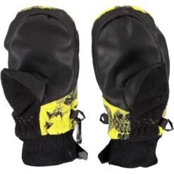 Obermeyer Thumbs Up Mitten Print - Youth -Winter Kids Clothing Store 7802419187 obe thumbs up mit print nite vision back