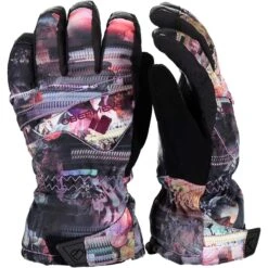 Obermeyer Lava Glove - Youth -Winter Kids Clothing Store 7802519135 obe lava glv scat flrl side
