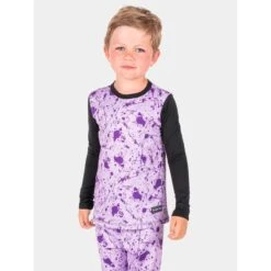 Blackstrap Youth Therma Crew Top -Winter Kids Clothing Store blk s bl k u t thr splatt lav 1