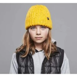 Chester JR Beanie -Winter Kids Clothing Store cha 20g34014 neon yellow