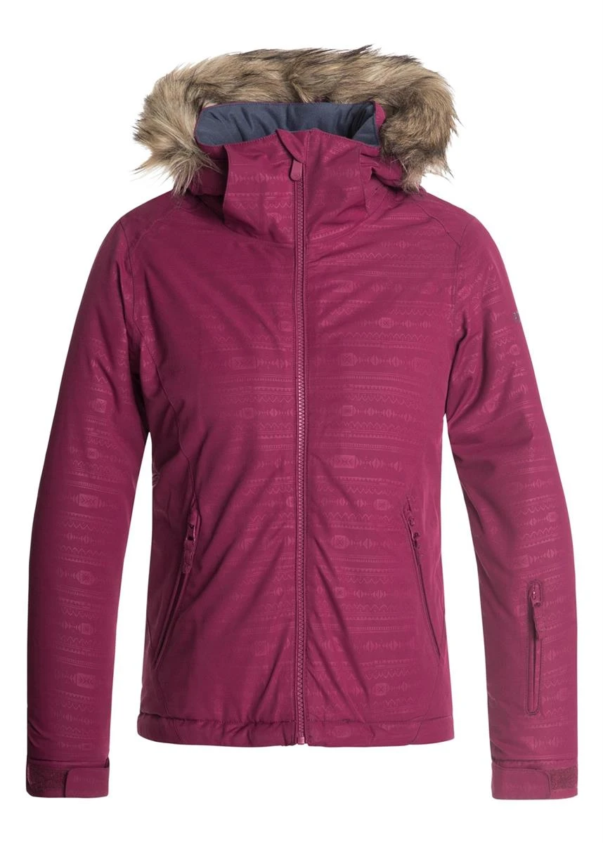 Girls American Pie Girl Embossed Jacket Roxy Girls American Pie Girl Embossed Jacket -Winter Kids Clothing Store ergtj03057 americanpiegirlembossedjk v rrv2 frt1