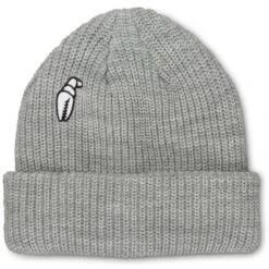 Crab Grab High Mark Beanie -Winter Kids Clothing Store fa20 crab grab snowboard beanies high mark heather grey