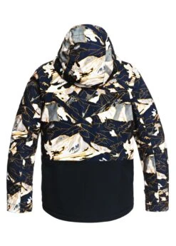 Quiksilver Mission Block Youth Jacket -Winter Kids Clothing Store fw2021 quiksilver missionblockyouthjacket flamenatureabstrakt3