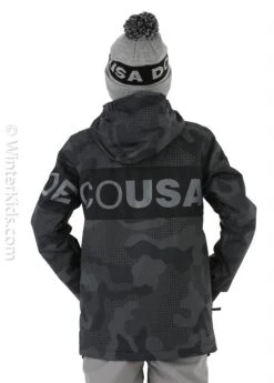 DC SHOES Boys Propaganda Jacket -Winter Kids Clothing Store fw2021 dc boyspropagandajacket youthpillcamoblack modelb