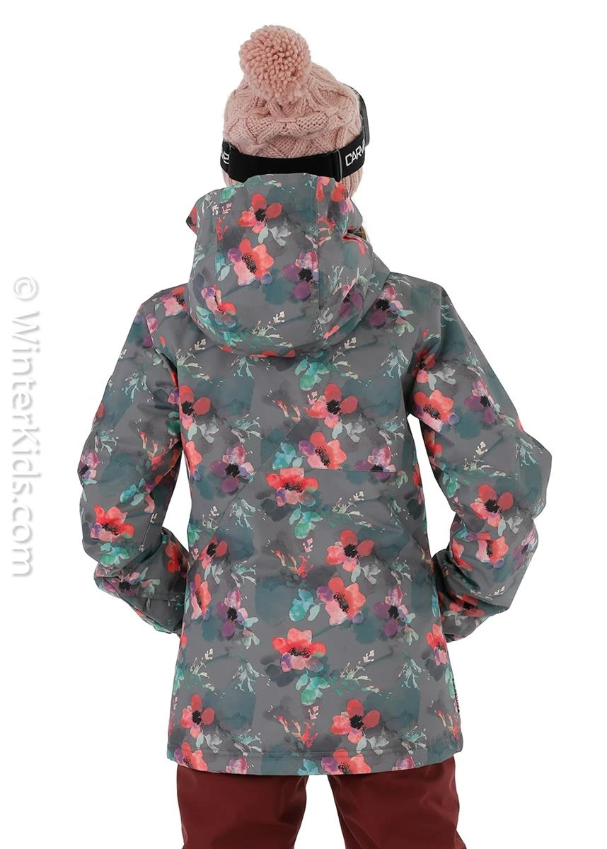 Girls Hawthorne Print Jacket Girls Hawthorne Print Jacket -Winter Kids Clothing Store fw2021 nikita girlshawthorneprintjacket grungefloral modelb