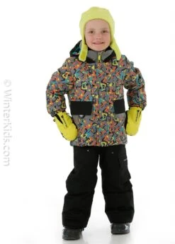 Obermeyer Toddler Boys M-Way Jacket -Winter Kids Clothing Store fw2021 obermeyer boysmwayjacket throwback model f