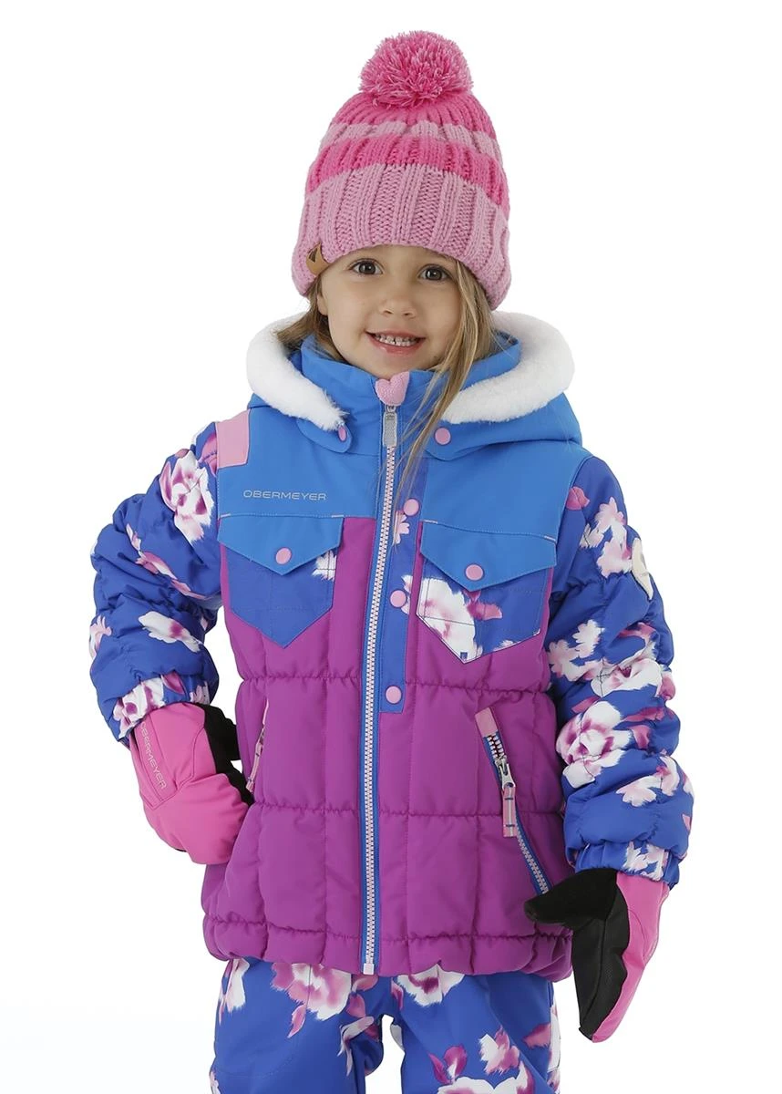 Toddler Girls Jamie Jacket Obermeyer Toddler Girls Jamie Jacket -Winter Kids Clothing Store fw2021 obermeyer girlsjamiejacket pricklypear model
