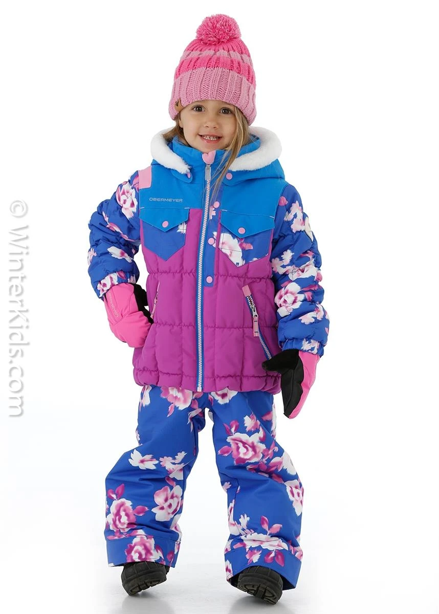 Toddler Girls Jamie Jacket Obermeyer Toddler Girls Jamie Jacket -Winter Kids Clothing Store fw2021 obermeyer girlsjamiejacket pricklypear modelf