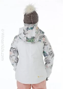 Obermeyer Jr Girls Taja Print Jacket -Winter Kids Clothing Store fw2021 obermeyer girlstajaprintjacket tellmeastory model b