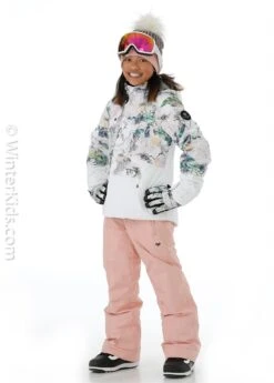 Obermeyer Jr Girls Taja Print Jacket -Winter Kids Clothing Store fw2021 obermeyer girlstajaprintjacket tellmeastory model f
