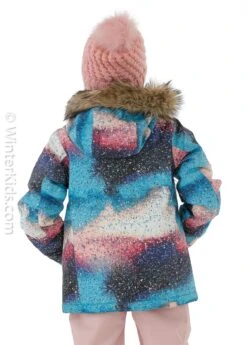 Roxy American Pie Girl Jacket -Winter Kids Clothing Store fw2021 roxy americanpiegirljacket trueblacketernalnight modelb