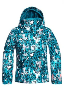 Roxy Jetty Girl Jacket -Winter Kids Clothing Store fw2021 roxy jettygirljacket oceandepthsleopard