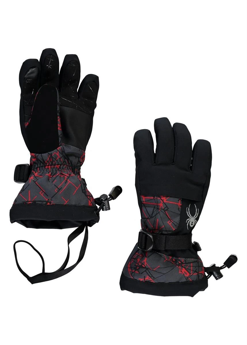 Boys Overweb Ski Glove Spyder Boys Overweb Ski Glove -Winter Kids Clothing Store fw2021 spyder boysoverwebglove networkprint