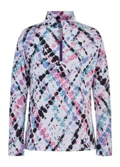 Spyder Girls Surface Zip T-Neck 4 Spyder Girls Surface Zip T-Neck -Winter Kids Clothing Store fw2021 spyder girlssurfacetop impressprint