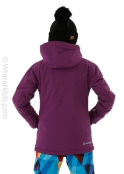 Girl's Leighton Jacket -Winter Kids Clothing Store fw2021 sunice girlsleightonjacket plum modelb