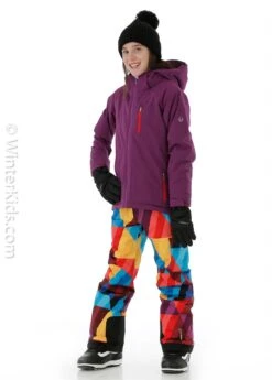 Girl's Leighton Jacket -Winter Kids Clothing Store fw2021 sunice girlsleightonjacket plum modelf2