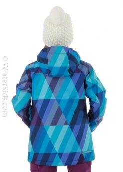Girl's Nicole Jacket -Winter Kids Clothing Store fw2021 sunice girlsnicolejacket bluemulti modelb