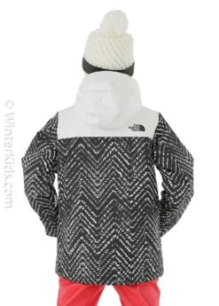 The North Face Youth Freestyle Insulated Jacket -Winter Kids Clothing Store fw2021 tnf youthsnowcubinsulatedjacket tnfblackshiborichevronprint modelb