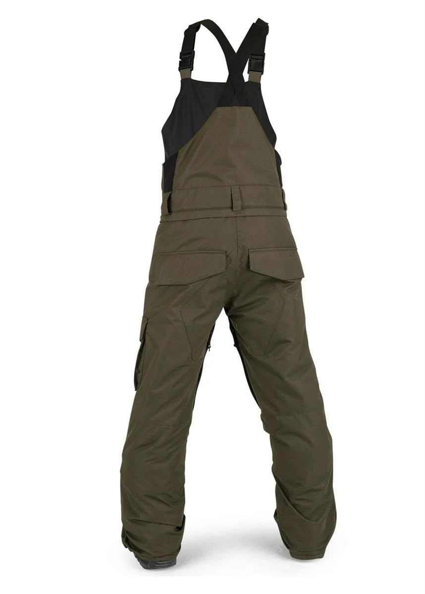 Boys Barkley Bib Overall Pant Volcom Boys Barkley Bib Overall Pant -Winter Kids Clothing Store fw2021 volcom boysbarleybiboverallpant blackmilitary2