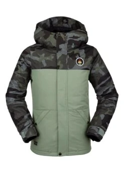 Volcom Girls Sass'N'Fras Insulated Jacket -Winter Kids Clothing Store fw2021 volcom girlssassnfrasinsulatedjacket dustygreen