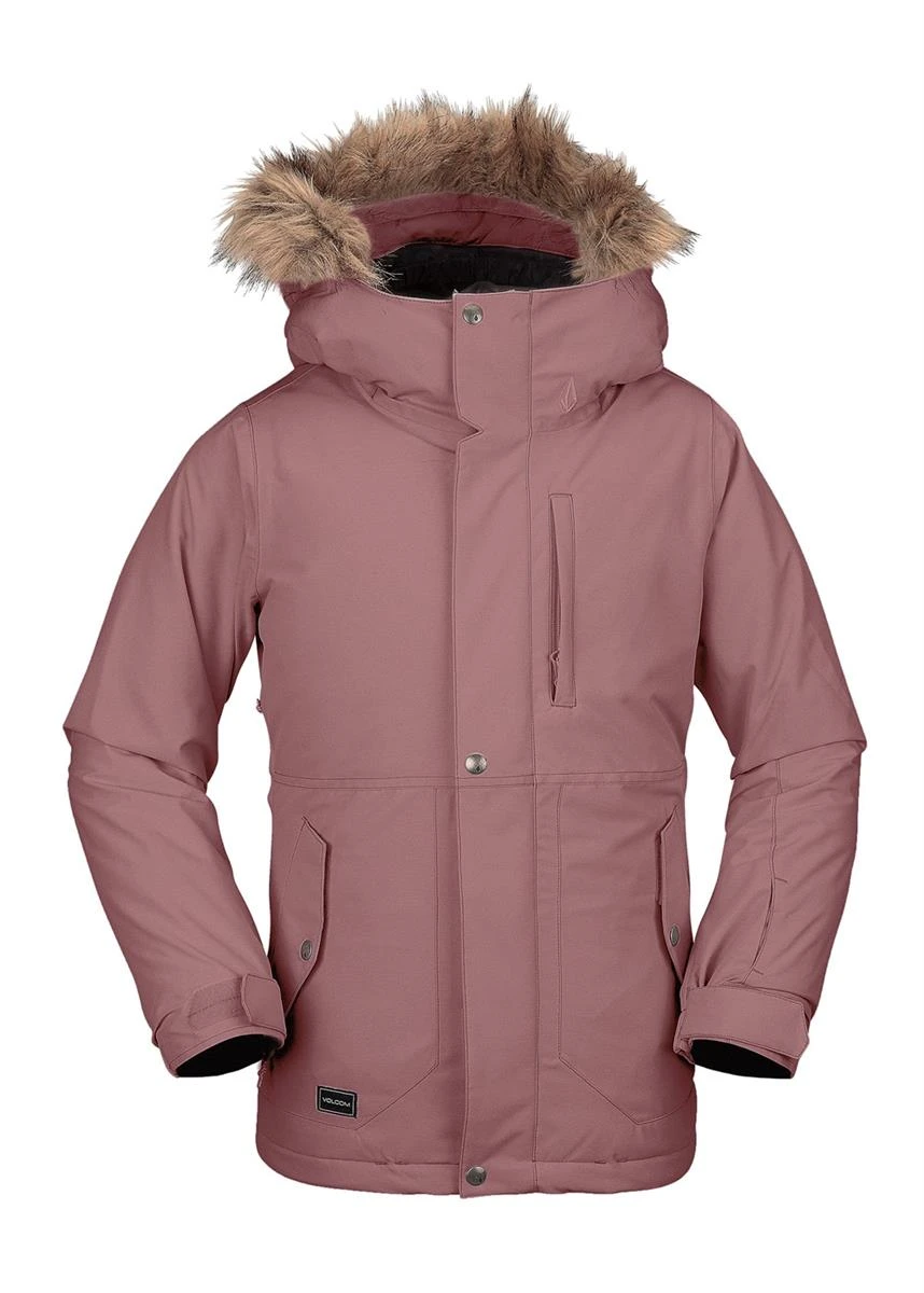 Girls So Minty Insulated Jacket Volcom Girls So Minty Insulated Jacket -Winter Kids Clothing Store fw2021 volcom girlssomintyinsulatedjacket rosewood