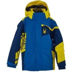 Spyder Mini Challenger Jacket - Boy's -Winter Kids Clothing Store fw21 195084 424 p 1