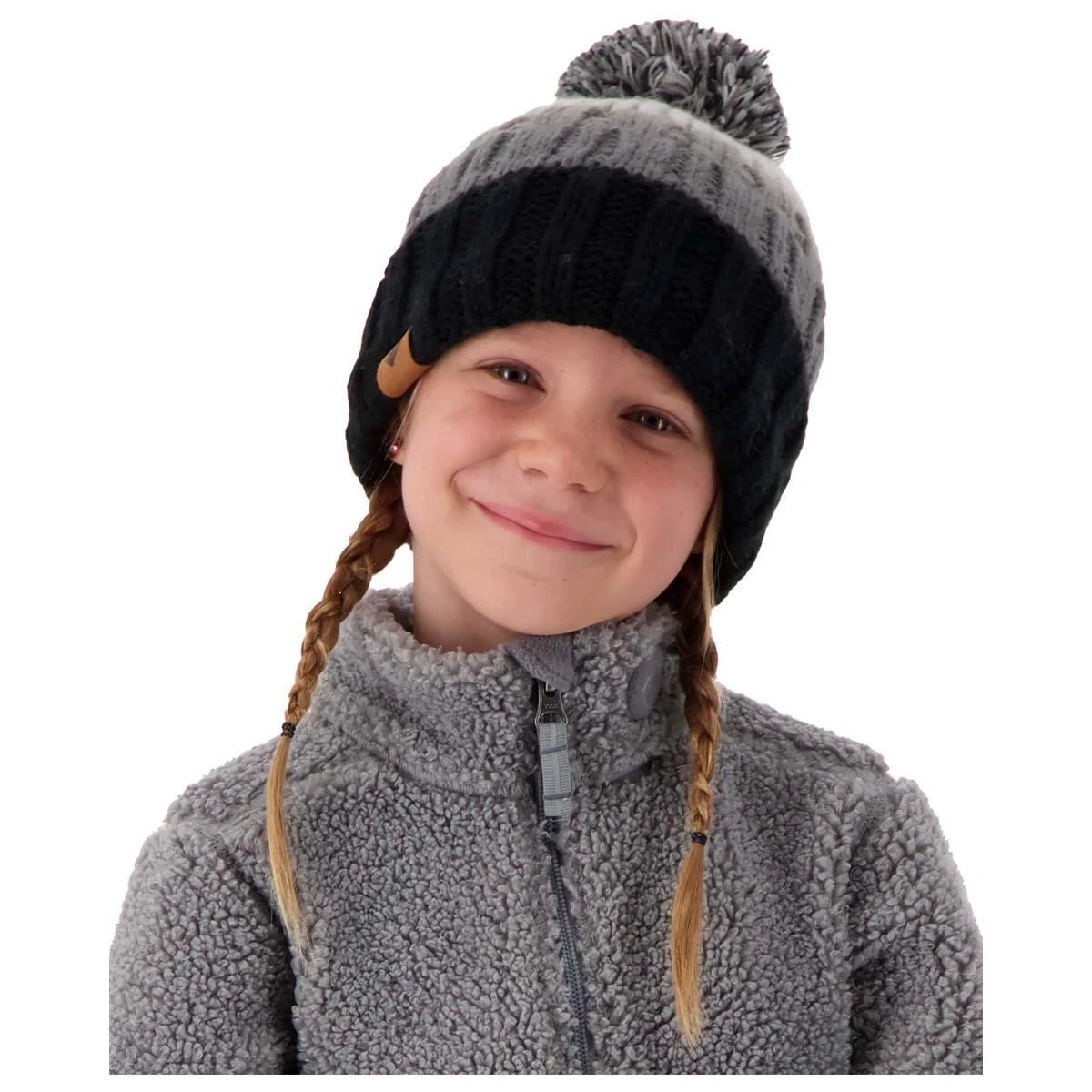 Toddler Powell Pom Beanie Obermeyer Toddler Powell Pom Beanie -Winter Kids Clothing Store fw21 7804216009 s05 modfrt
