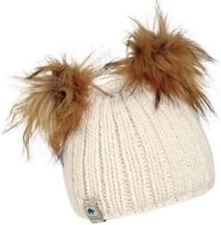 Turtle Fur Youth Puff Balls Beanie