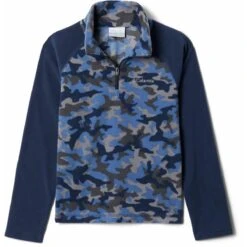Columbia Glacial III Fleece Printed Half Zip - Boy's -Winter Kids Clothing Store fw22 1800761 452 f