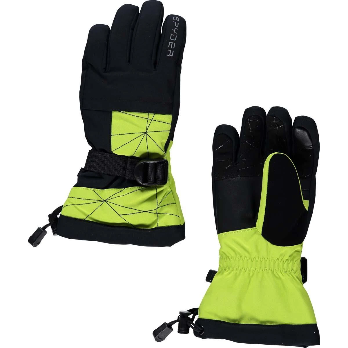 Boys Overweb Ski Glove Spyder Boys Overweb Ski Glove -Winter Kids Clothing Store fw22 197046 327 a