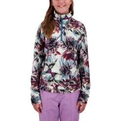 Obermeyer Teen Girls Clara 1/4 Zip Top -Winter Kids Clothing Store fw22 3901021176 s01 modfrt