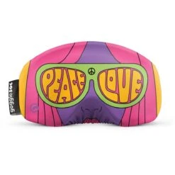 Snow Goggle Cover -Winter Kids Clothing Store fw23 gogglesoc snowgogglecover peace love