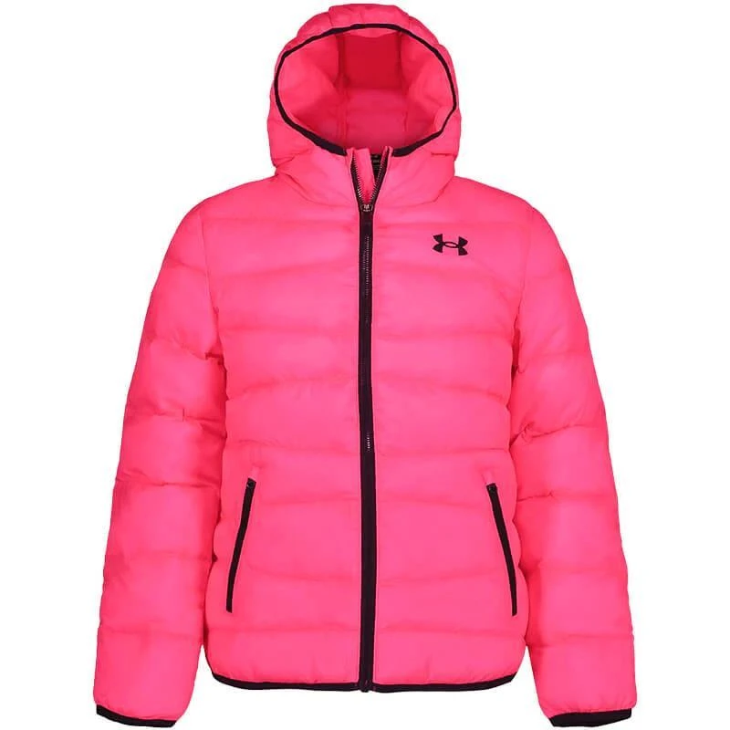 Girl's Prime Puffer Jacket Under Armour Girl's Prime Puffer Jacket -Winter Kids Clothing Store fw23 ua prime puffer pink punk 1