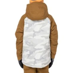 686 Boys Geo Insulated Jacket -Winter Kids Clothing Store fw23 686 boysgeoinsulatedjacket breencolorblock 3