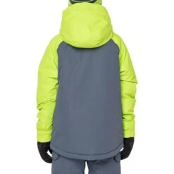 686 Boys Geo Insulated Jacket -Winter Kids Clothing Store fw23 686 boysgeoinsulatedjacket greenflashcolorblock 3