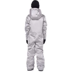 686 Boys Shazam One Piece Suit -Winter Kids Clothing Store fw23 686 boysshazamonepiecesuit silvermetallic 2