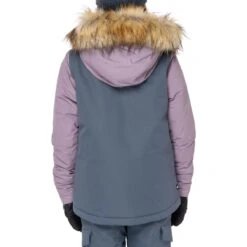686 Girls Ceremony Insulated Jacket -Winter Kids Clothing Store fw23 686 girlsceremonyinsulatedjacket dustyorchidmountainsunset 3