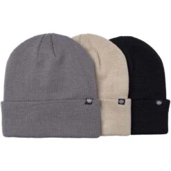 686 Standard Roll Up Beanie 3 Pk -Winter Kids Clothing Store fw23 686 standardrollupbeanie3pk neutralpack 1