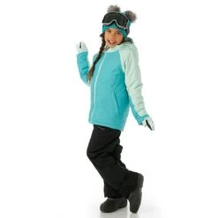 Columbia Girls Alpine Action II Jacket 3 Columbia Girls Alpine Action II Jacket -Winter Kids Clothing Store fw23 columbia girlsalpineactionjacket geyserheatherseaice model3