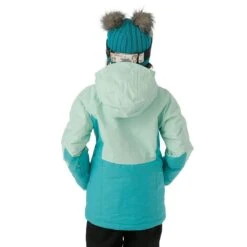 Columbia Girls Alpine Action II Jacket 5 Columbia Girls Alpine Action II Jacket -Winter Kids Clothing Store fw23 columbia girlsalpineactionjacket geyserheatherseaice model4