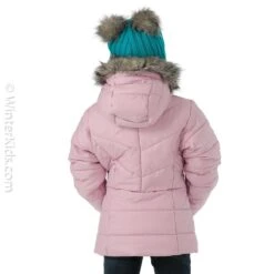 Columbia Youth Katelyn Crest Jacket 2 Columbia Youth Katelyn Crest Jacket -Winter Kids Clothing Store fw23 columbia girlskatelyncrestjacket aura model3