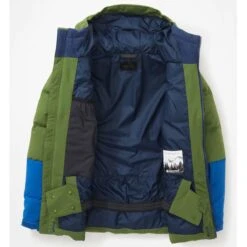 Marmot Youth Polar Down Jacket -Winter Kids Clothing Store fw23 marmot youthpolardownjacket foliagedarkazure 2
