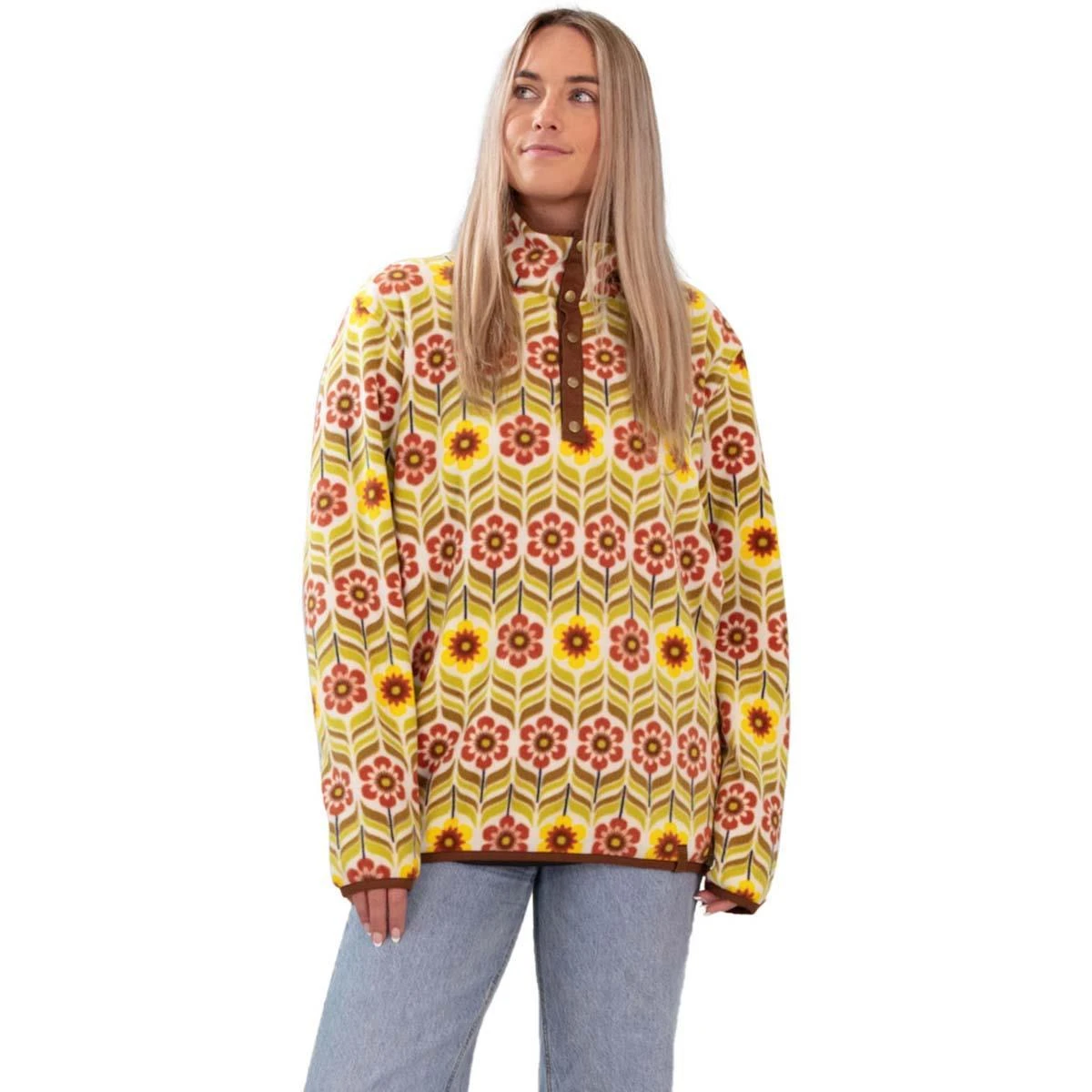 Youth Boulder Fleece Obermeyer Youth Boulder Fleece -Winter Kids Clothing Store fw23 obermeyer boulderfleece flowerpower