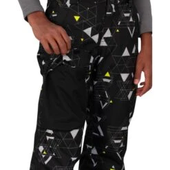 Obermeyer Teen Boys Brisk Print Pant -Winter Kids Clothing Store fw23 obermeyer boysbriskprintpant checksix 4