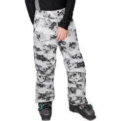 Obermeyer Teen Boys Brisk Print Pant -Winter Kids Clothing Store fw23 obermeyer boysbriskprintpant flyover 1